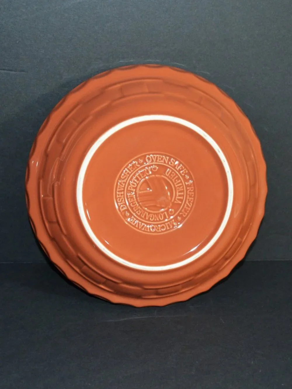 Longaberger Woven Traditions Small Bowl Paprika Glaze Kitchen Serveware